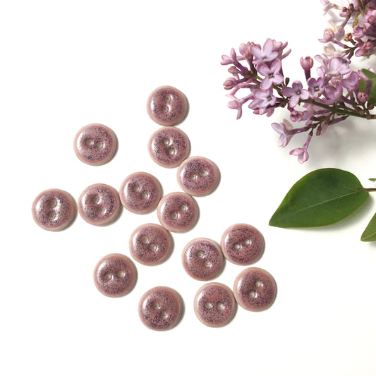 ‘Magenta Sky’ Porcelain Buttons 11/16”