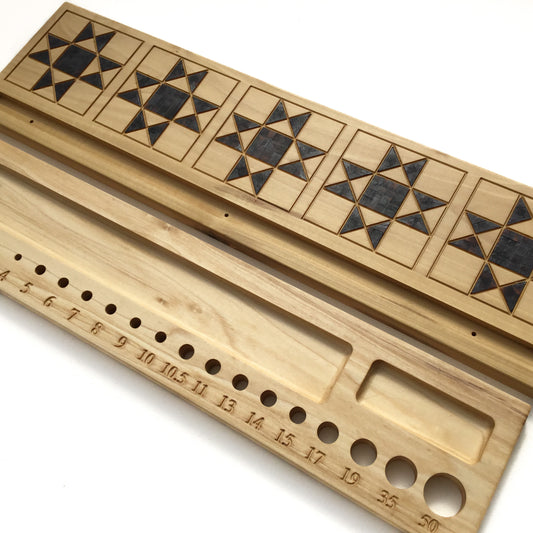 The Original Knitter’s Shelf - Poplar with Ohio Star