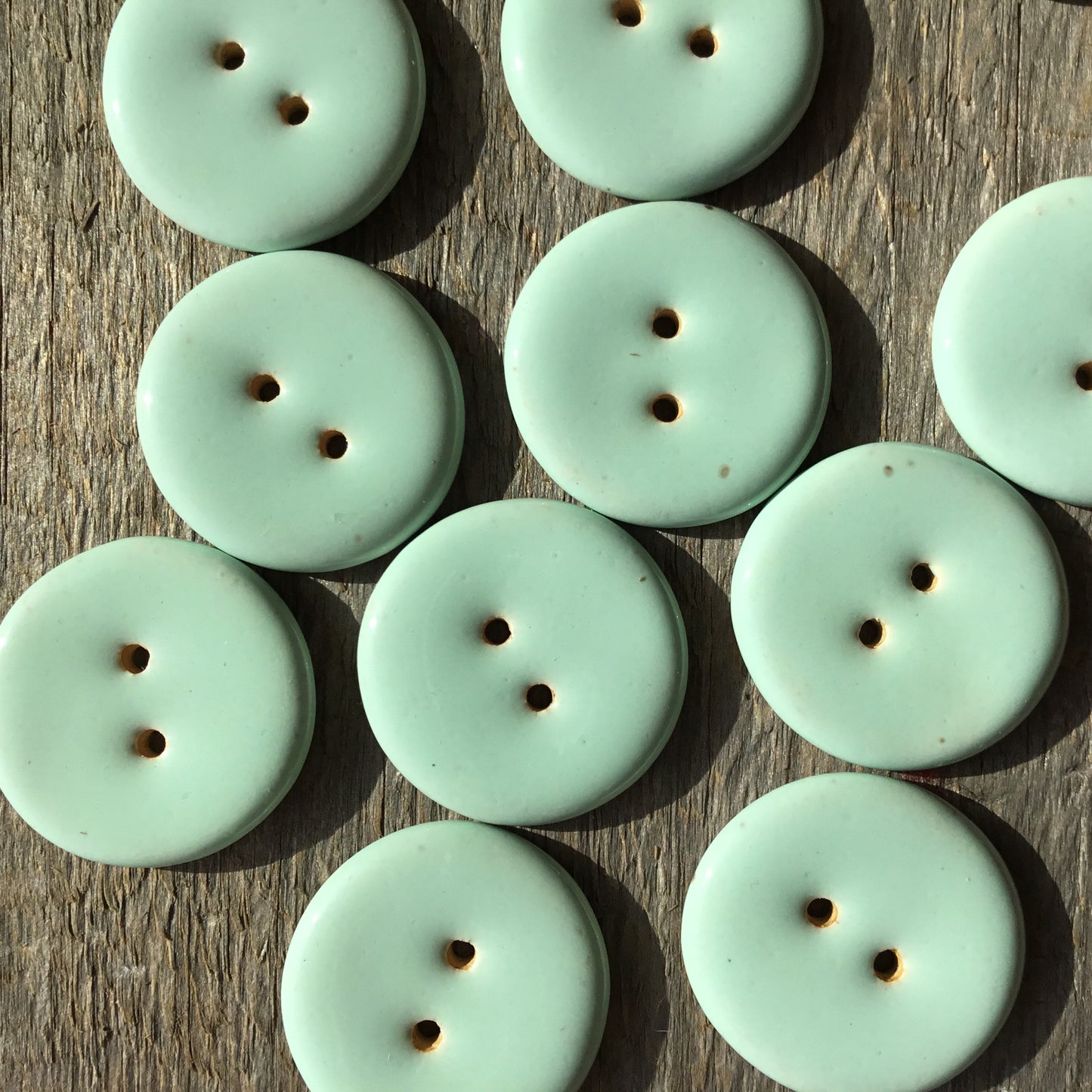 ‘Shades of Blue’ Stoneware Buttons 1-1/16"