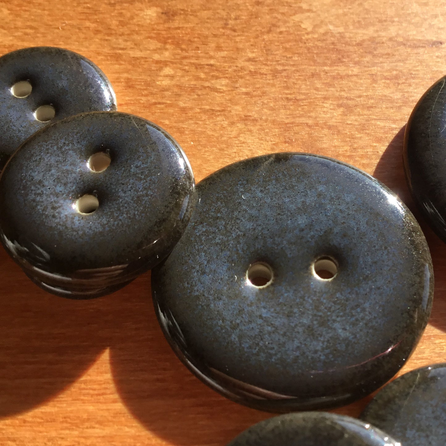 Midnight Blue Porcelain Buttons