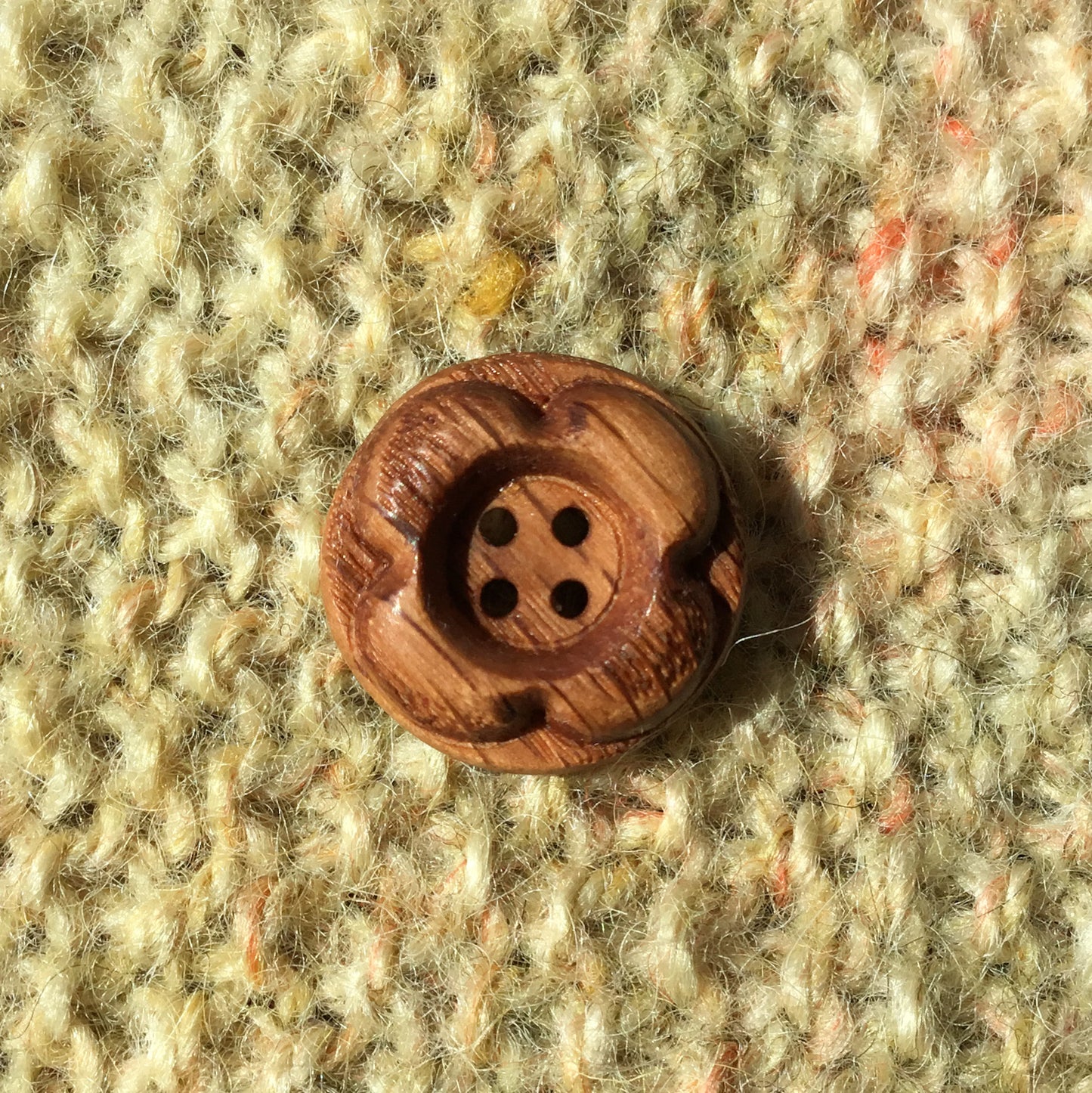 Forest Flowers Wooden Buttons 7/8”