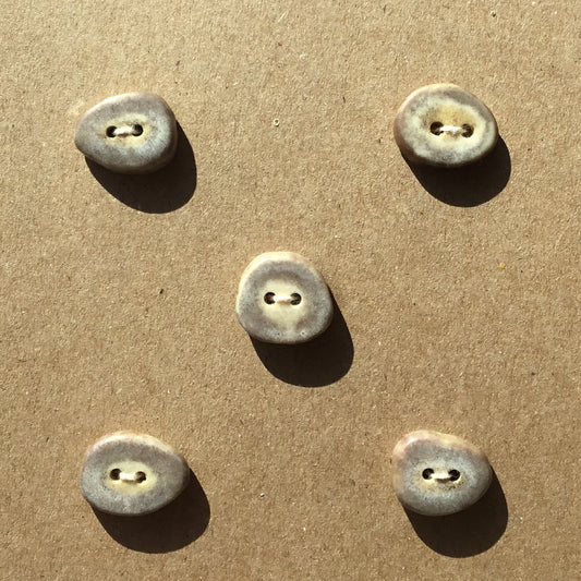 Polished Deer Antler Shed Buttons 5/8" 5-Pack