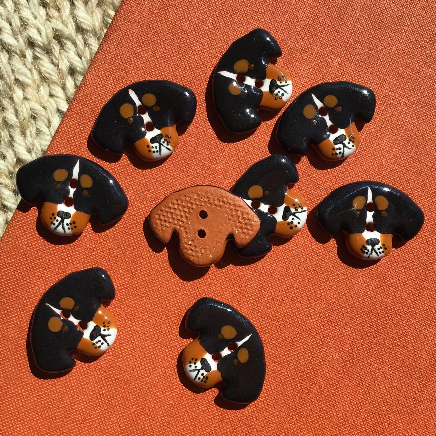 Puppy Dog Buttons 11/16” x 15/16”