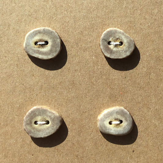 Polished Deer Antler Shed Buttons 7/8" 4-Pack