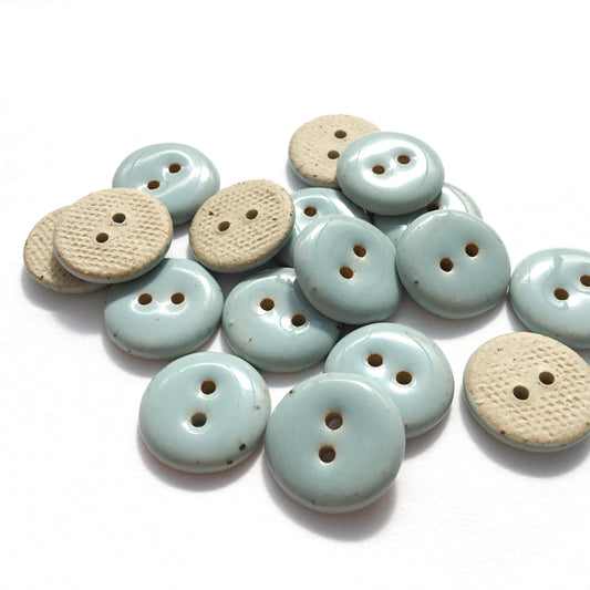 Gray-Blue Stoneware Button 3/4"