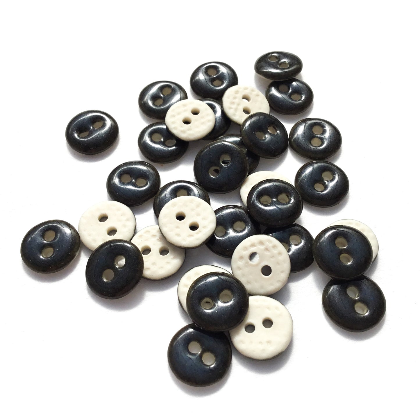 Midnight Blue Porcelain Buttons 7/16"