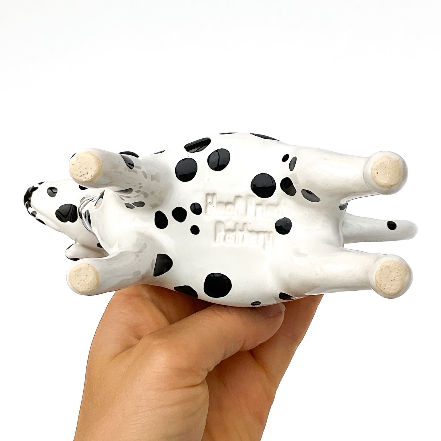 Dalmation Dog Planter - Ceramic Dog Plant Pot