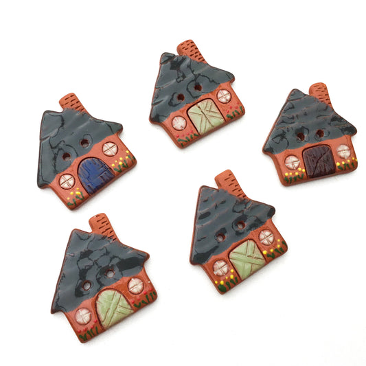 Red Clay Cottage Buttons - 1-1/8"