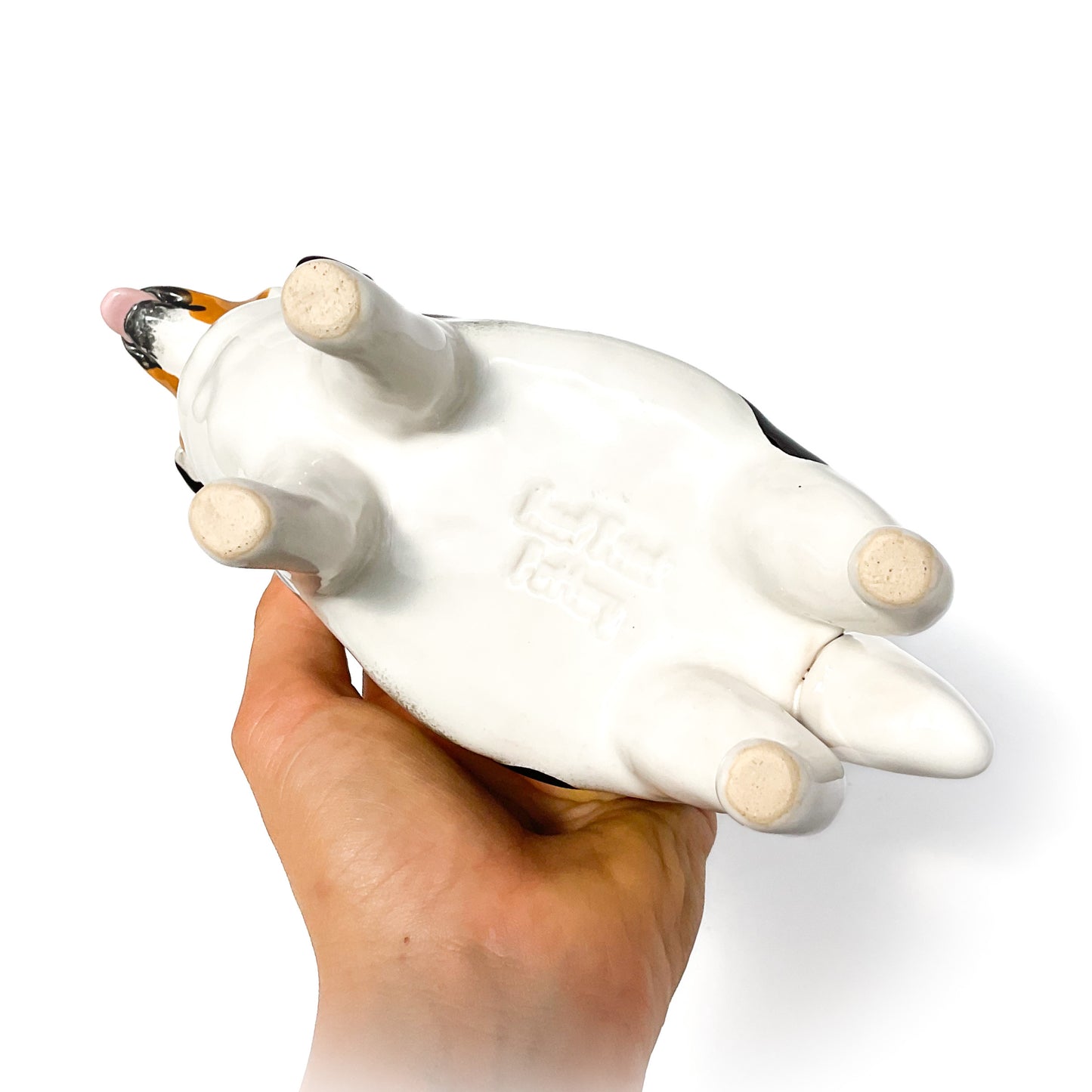 Merle Australian Shepard Dog Planter - Ceramic Dog Plant Pot