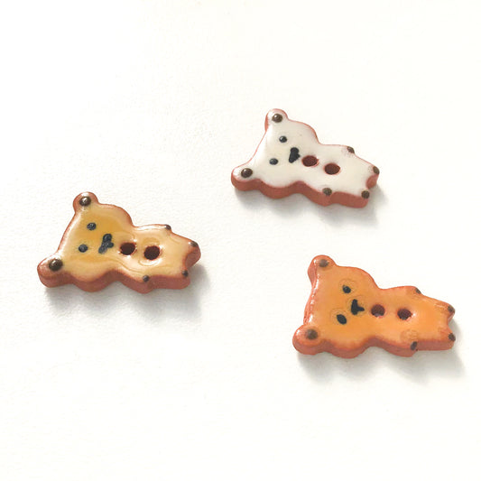 Teddy Bear Buttons - Ceramic Bear Buttons -Children's Animal Buttons