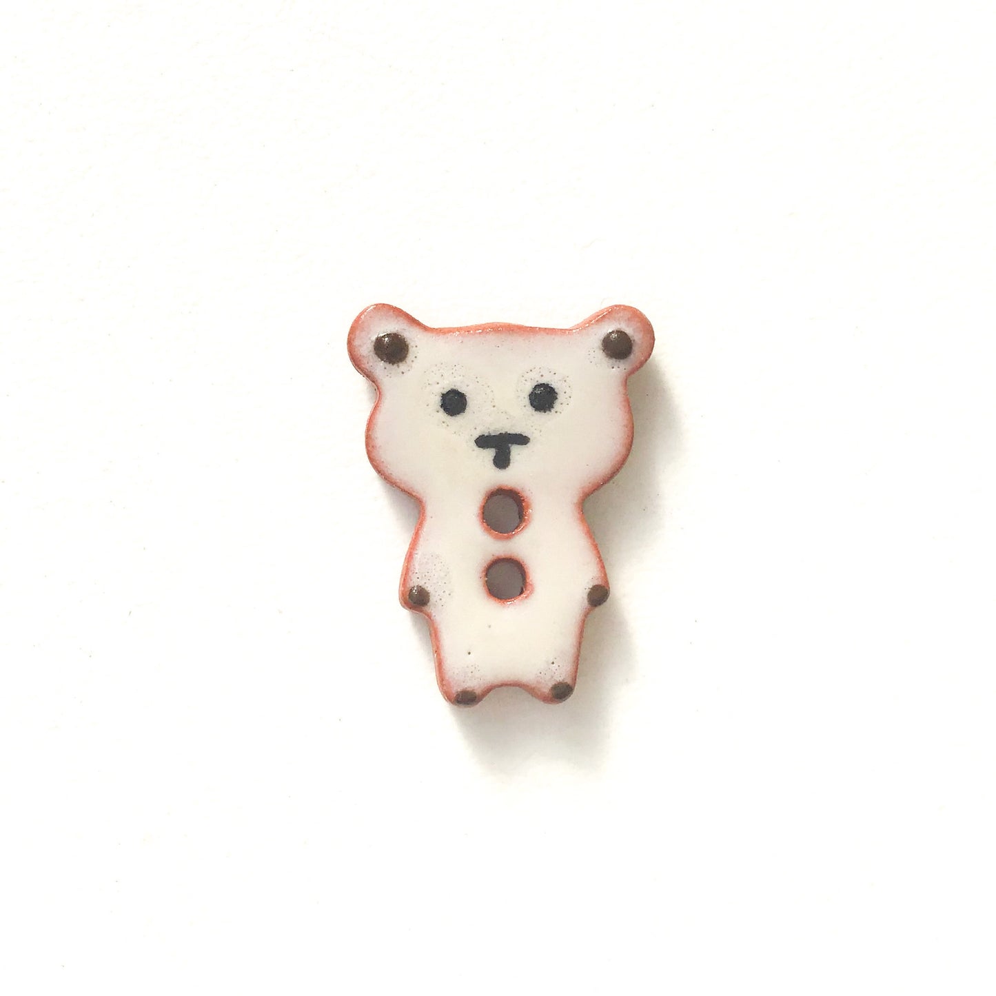 Teddy Bear Buttons - Ceramic Bear Buttons -Children's Animal Buttons