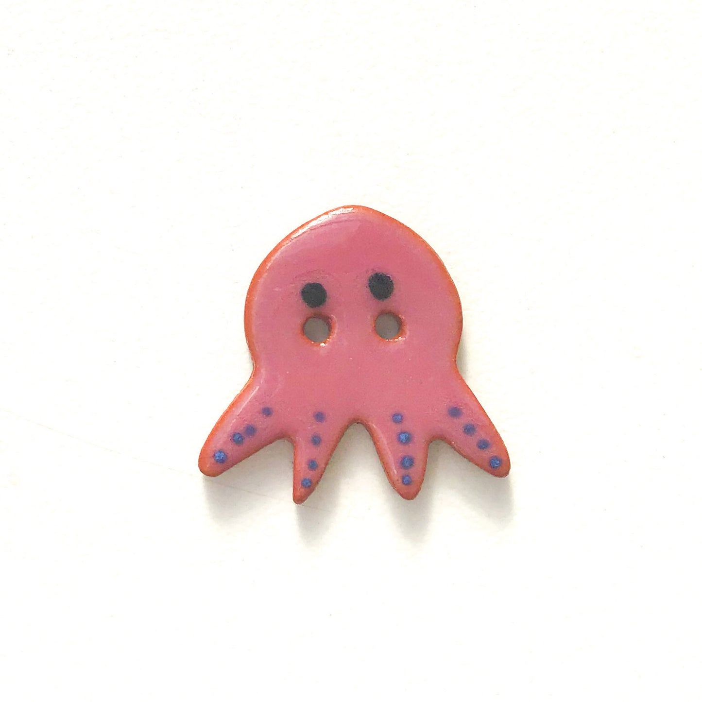 'Earth Tones' Octopus Buttons - Ceramic Ceramic Buttons -Children's Animal Buttons