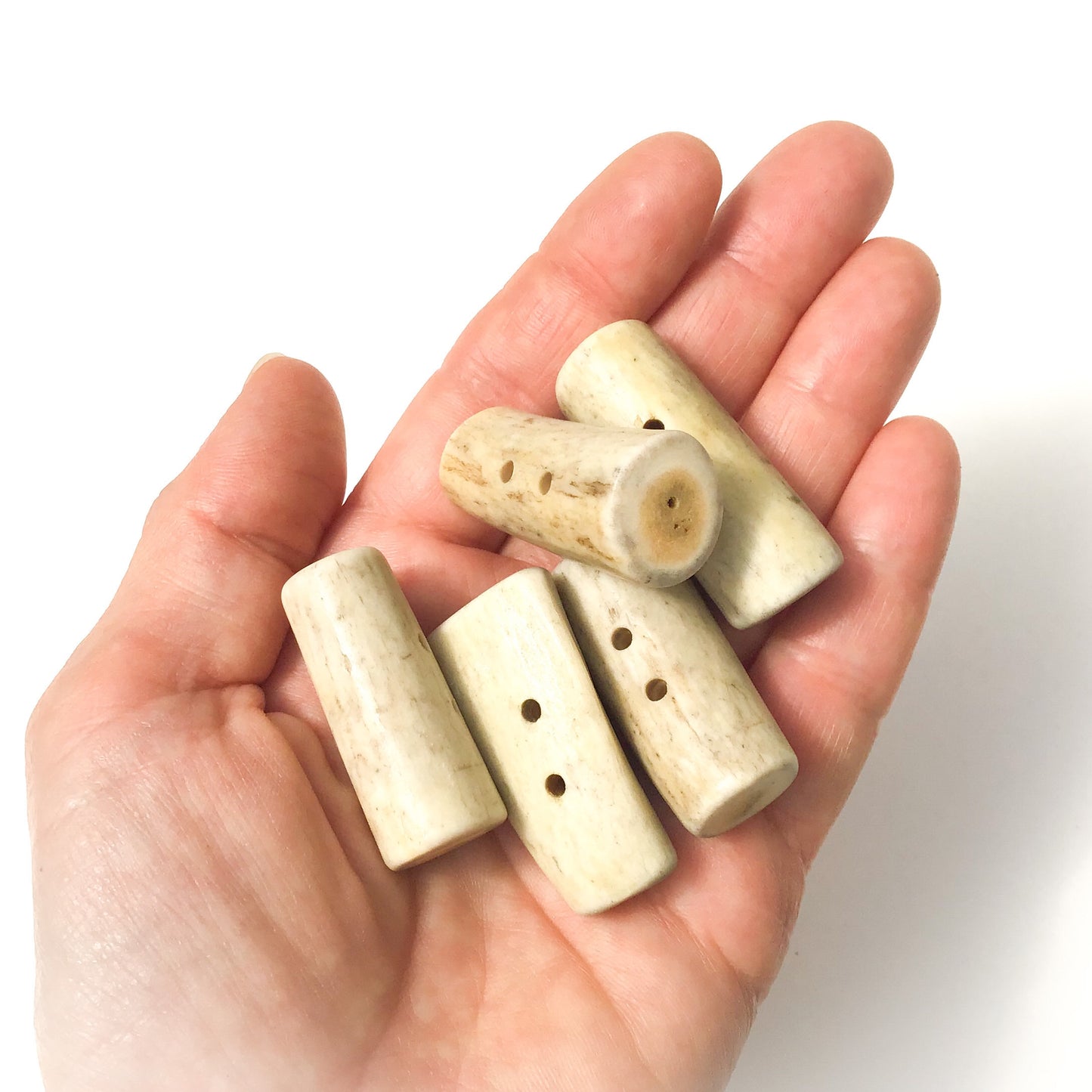 Large Deer Antler Shed Toggle Button 1-1/2"