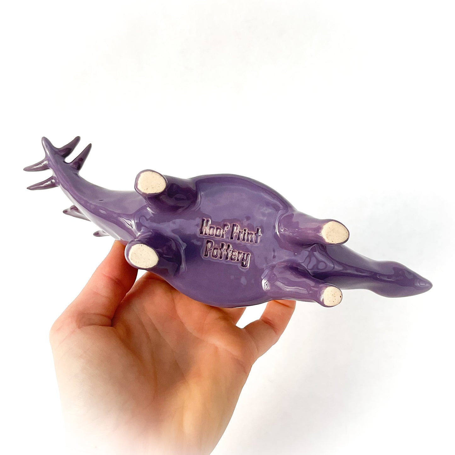 Deep Purple Stegosaurus Dinosaur Planter - Dinosaur Succulent Planter