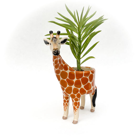 Giraffe Pot - Ceramic Giraffe Planter