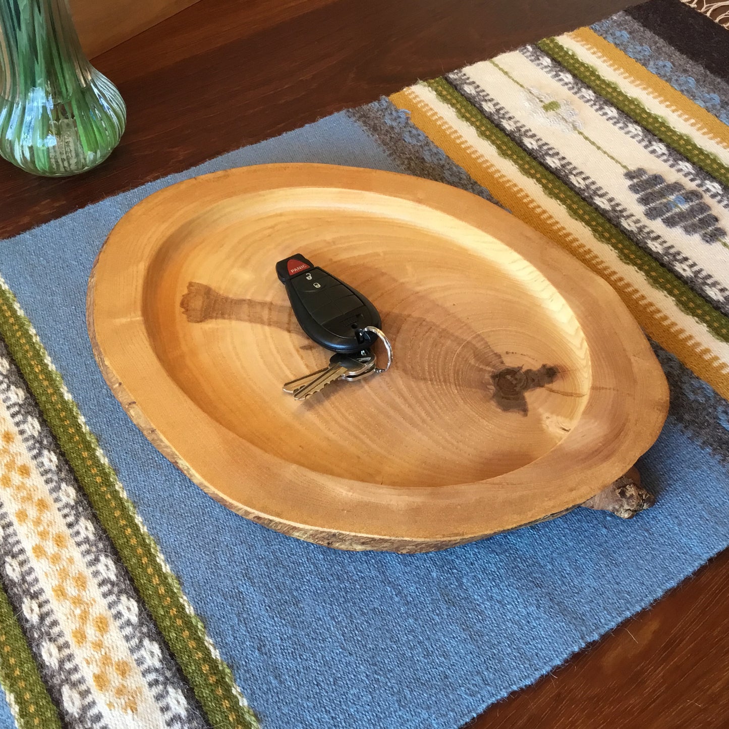 Natural Edge Ash Serving Tray - 13-3/8" long
