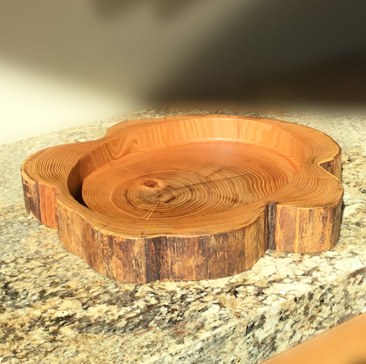 Natural Edge Black Locust Bowl - 16" diameter