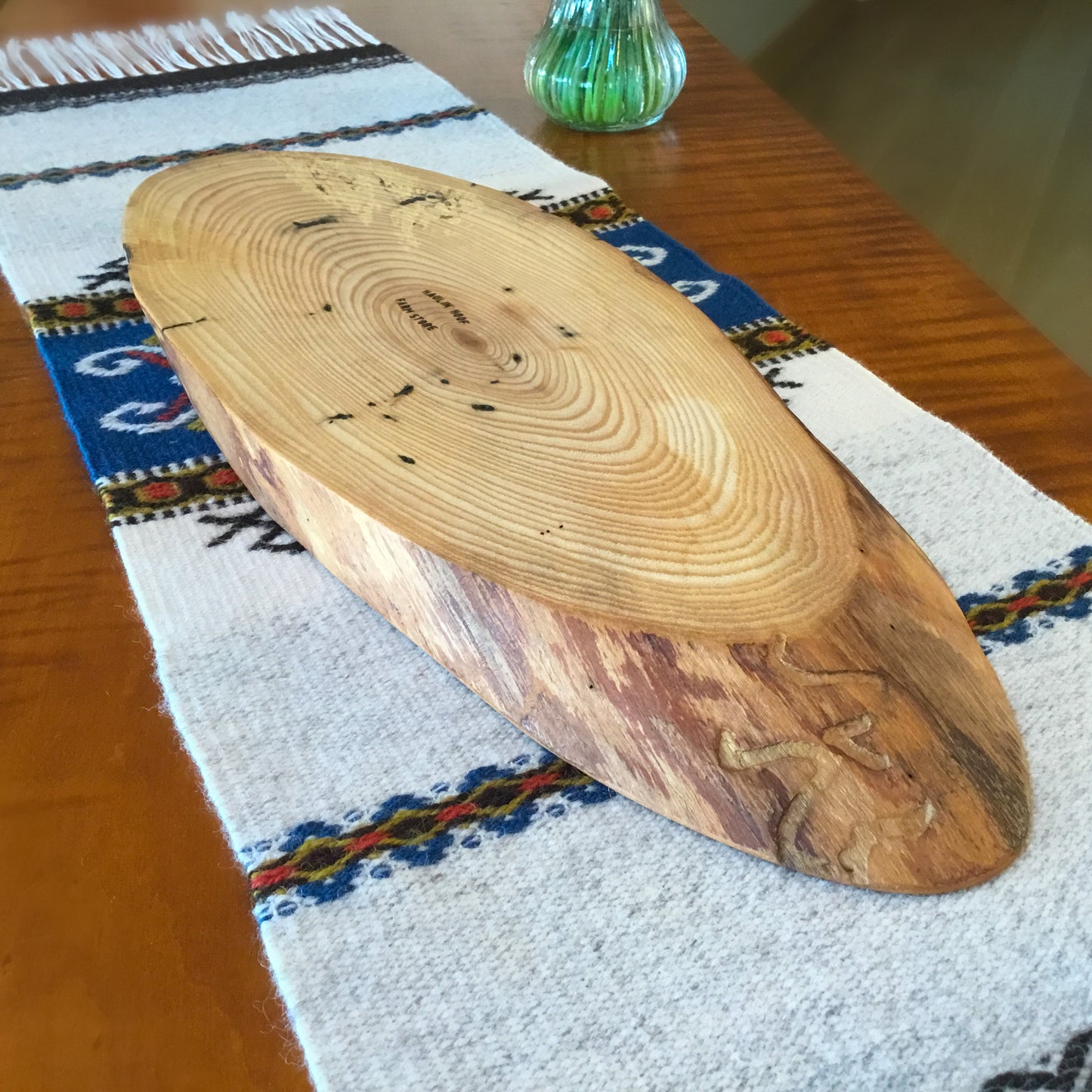 Natural Edge Ash Serving Tray - 19" long