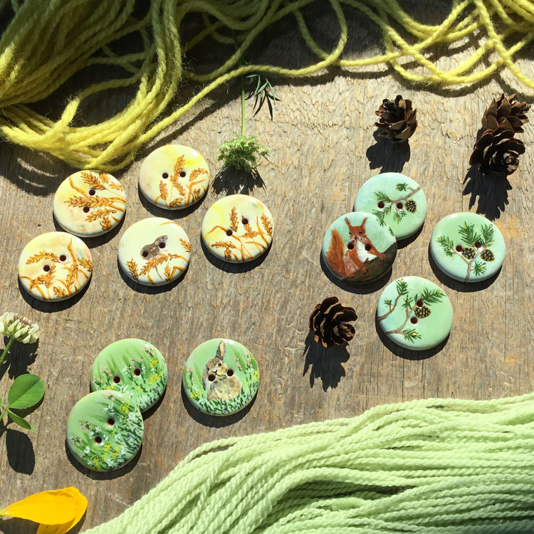 North American Wildlife: A collection of bespoke buttons for the nature-loving maker (available 7/17 @8pm est)