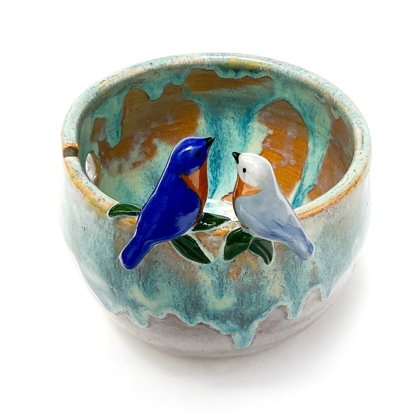 Blue Bird Love Yarn Bowl