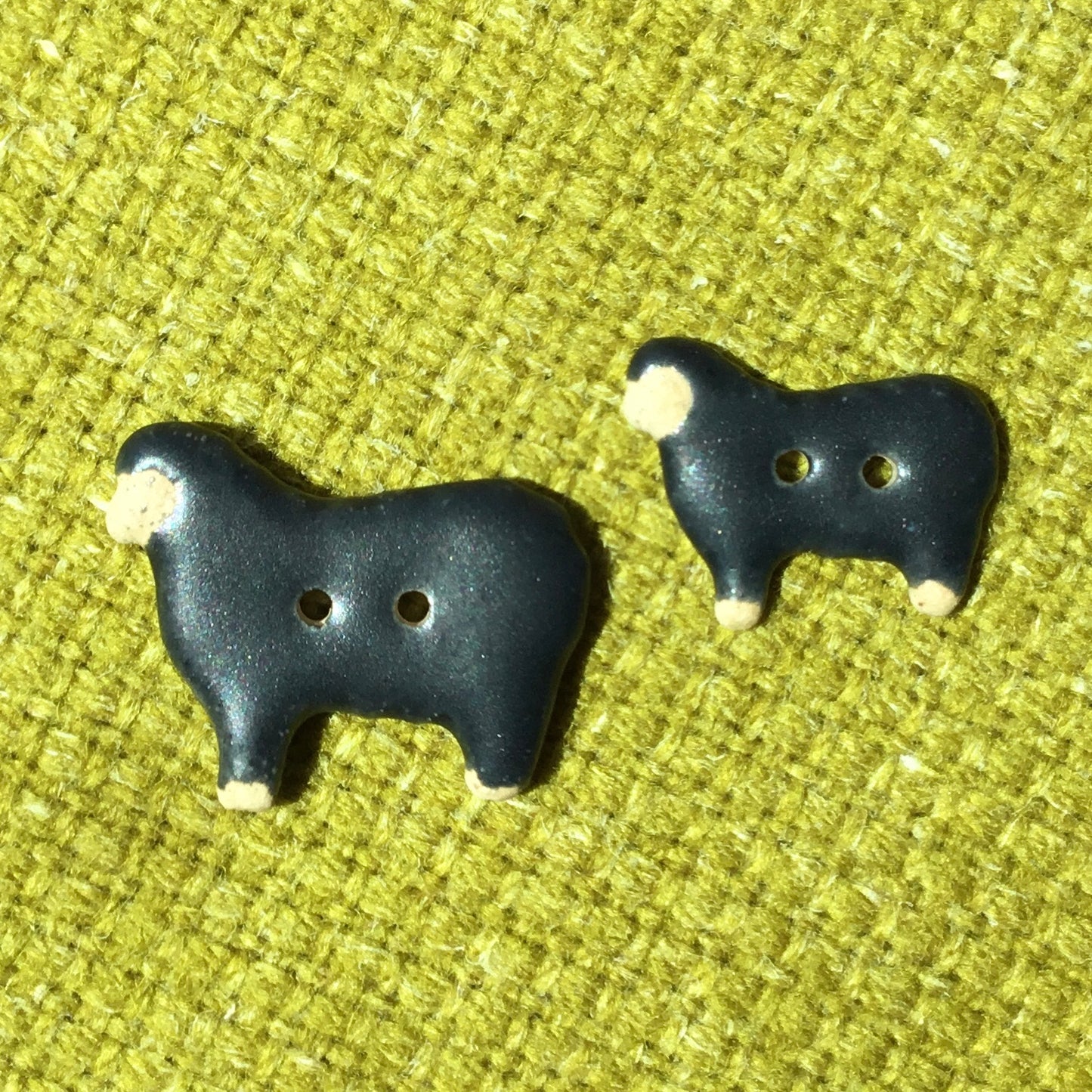 “Wooly Sheep” Stoneware Button