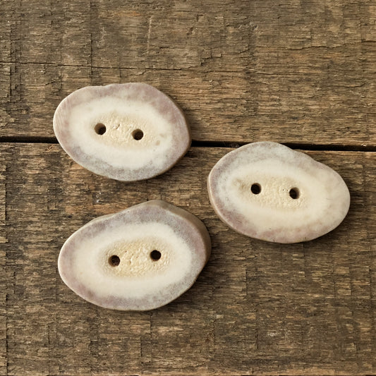 Deer Antler Shed Buttons  7/8" x 1-1/4" - 3 pack