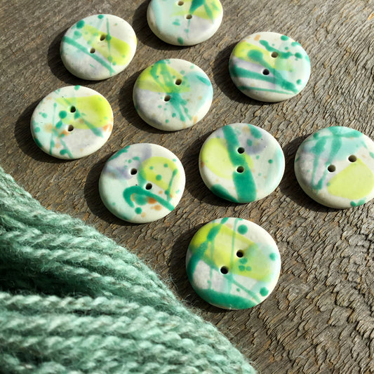 'Twist & Shout' Porcelain Button 1"