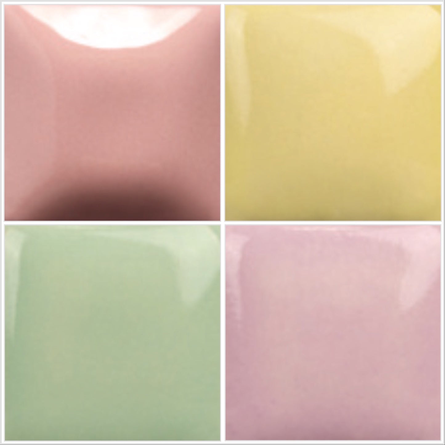 3/4" x 7/8" Scalloped Porcelain Bundles - Pack of 6 per Color