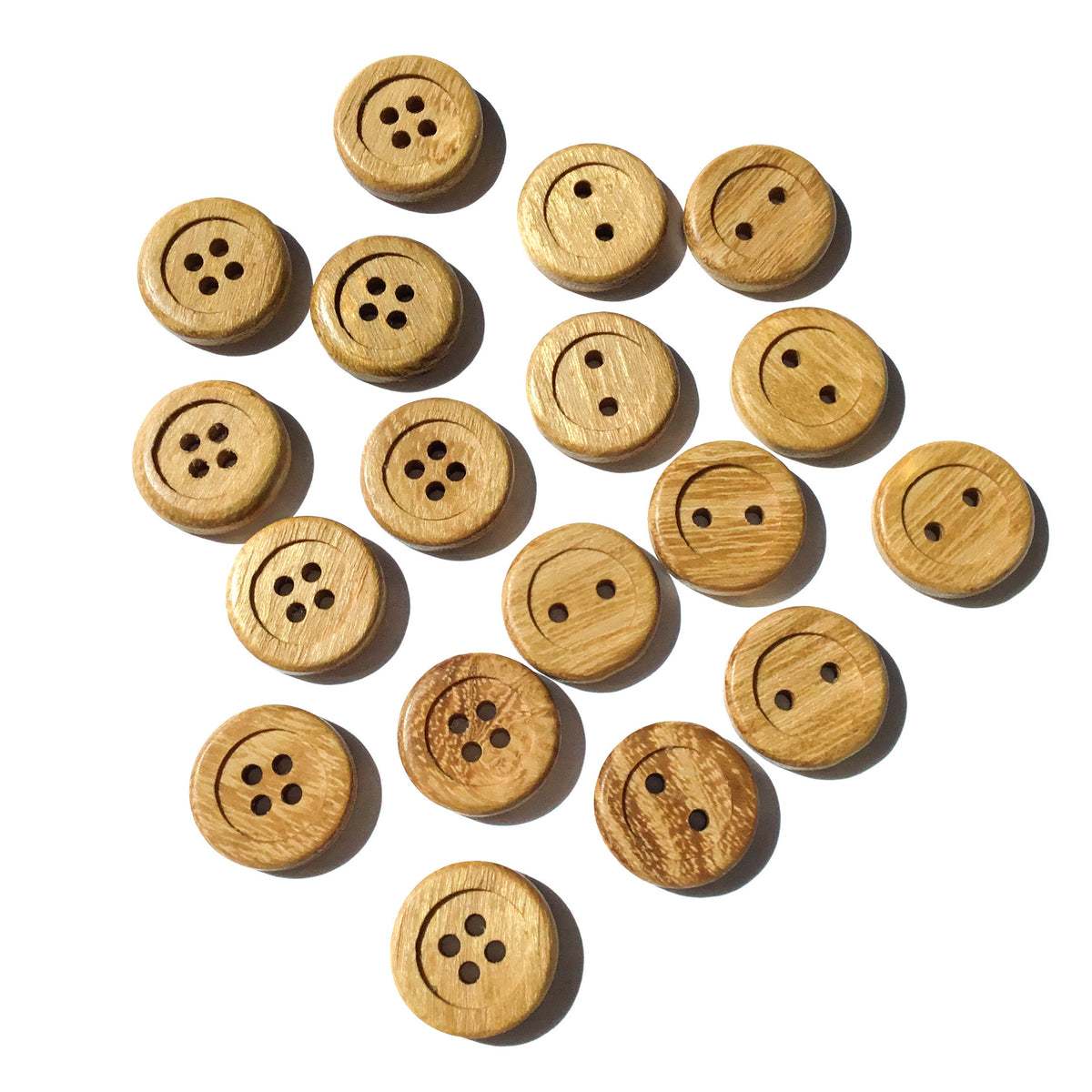 Wide Rim Natural Button Wide Rim Black Locust Wood Buttons - 3/4” – Haulin' Hoof Farm Store