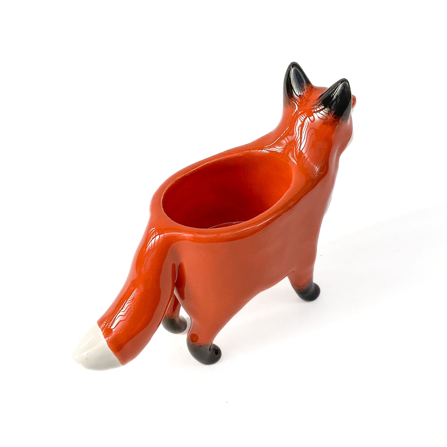 Red Fox Ceramic Planter