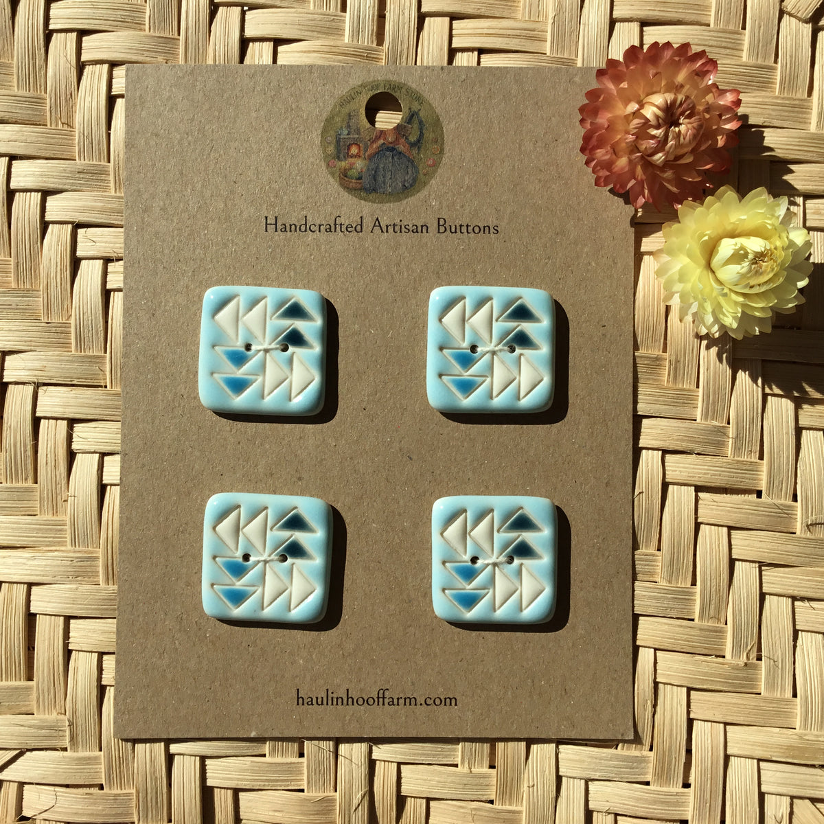 Flying Geese Quilt Button Packs