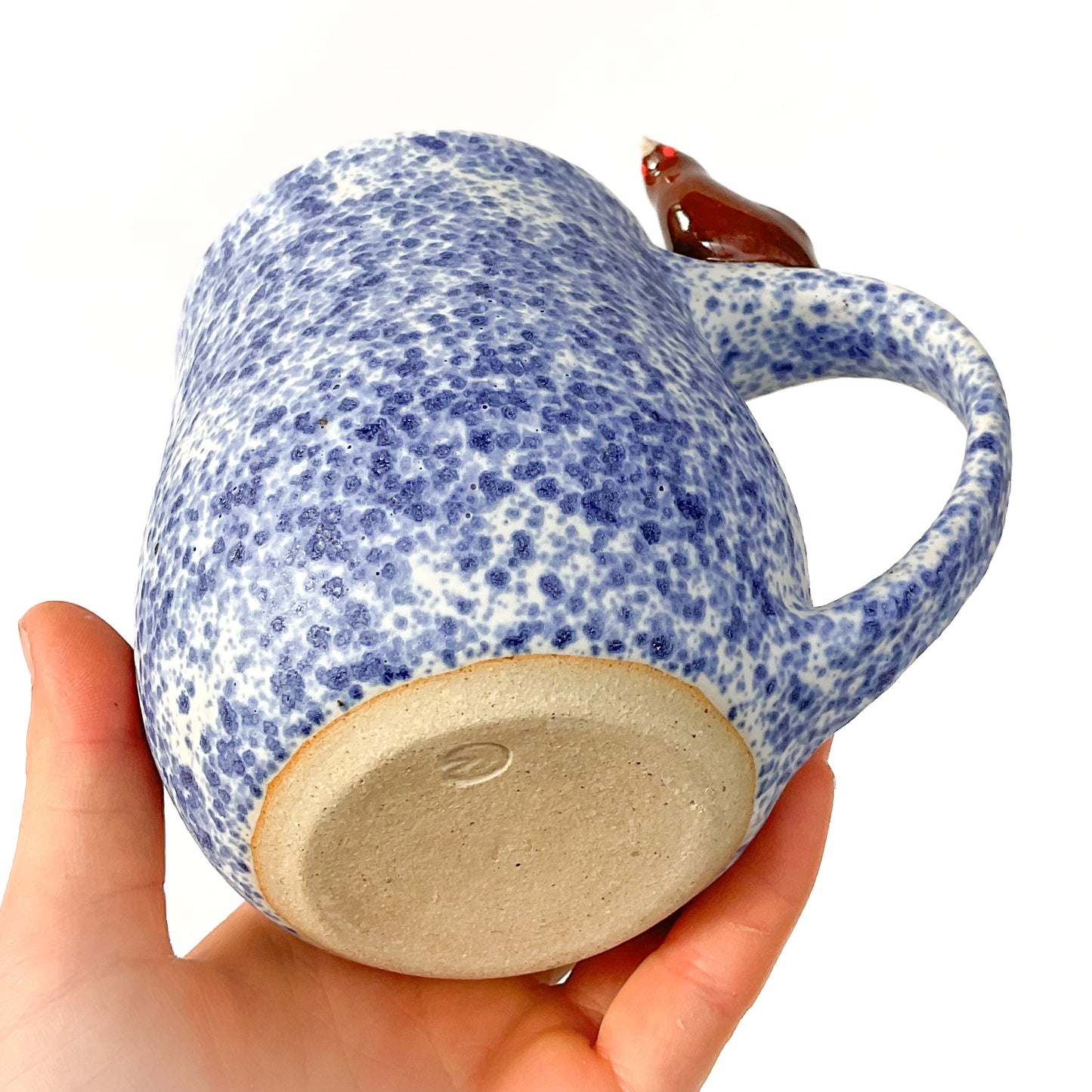 Stoneware Hen Mug - 14 ounce Ceramic Mug