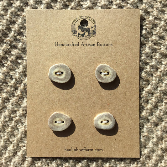 Polished Deer Antler Shed Buttons  7/8"  4-Pack