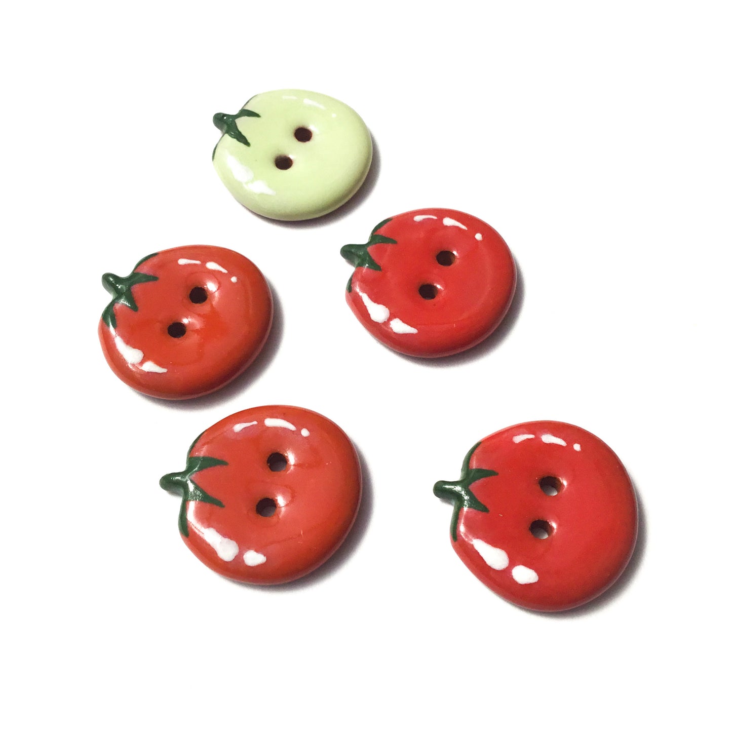 Tomato Buttons  7/8”