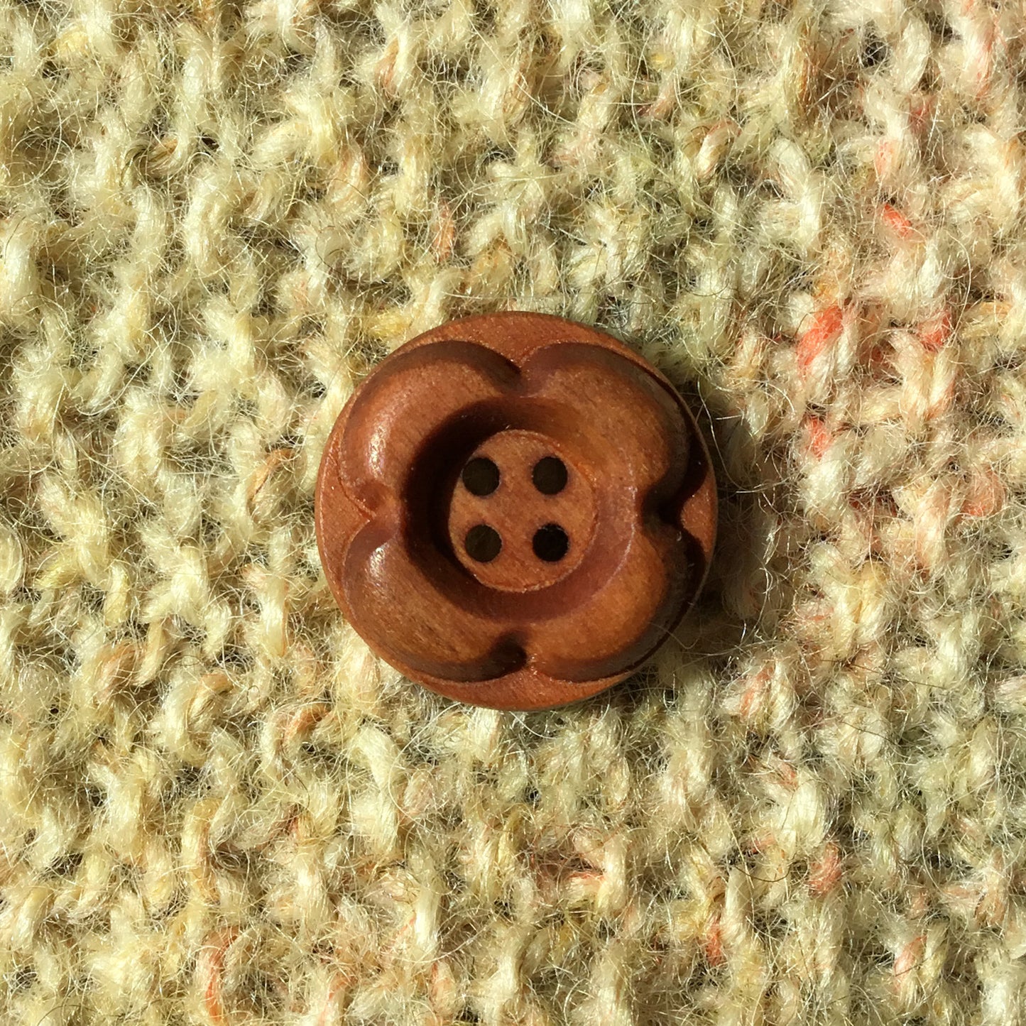 Forest Flowers Wooden Buttons  7/8”