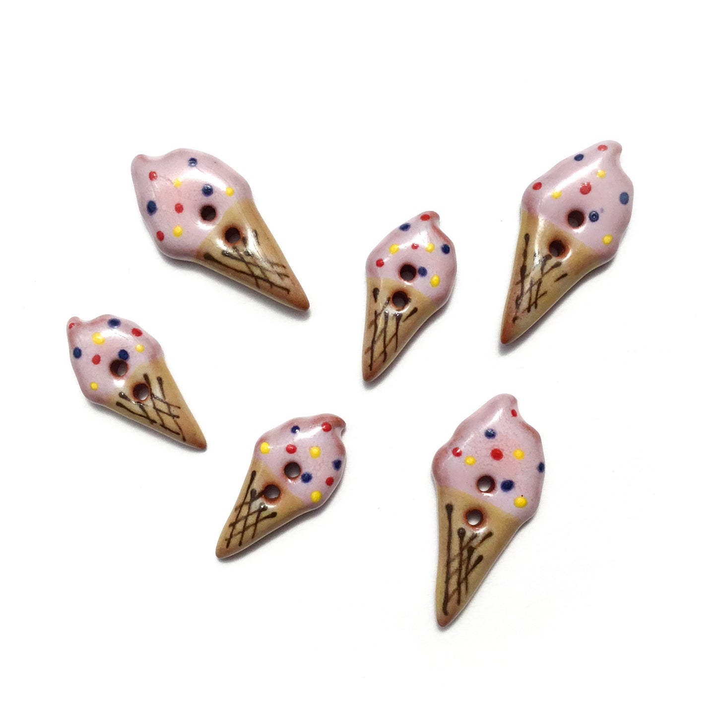 Ice Cream Cone Buttons