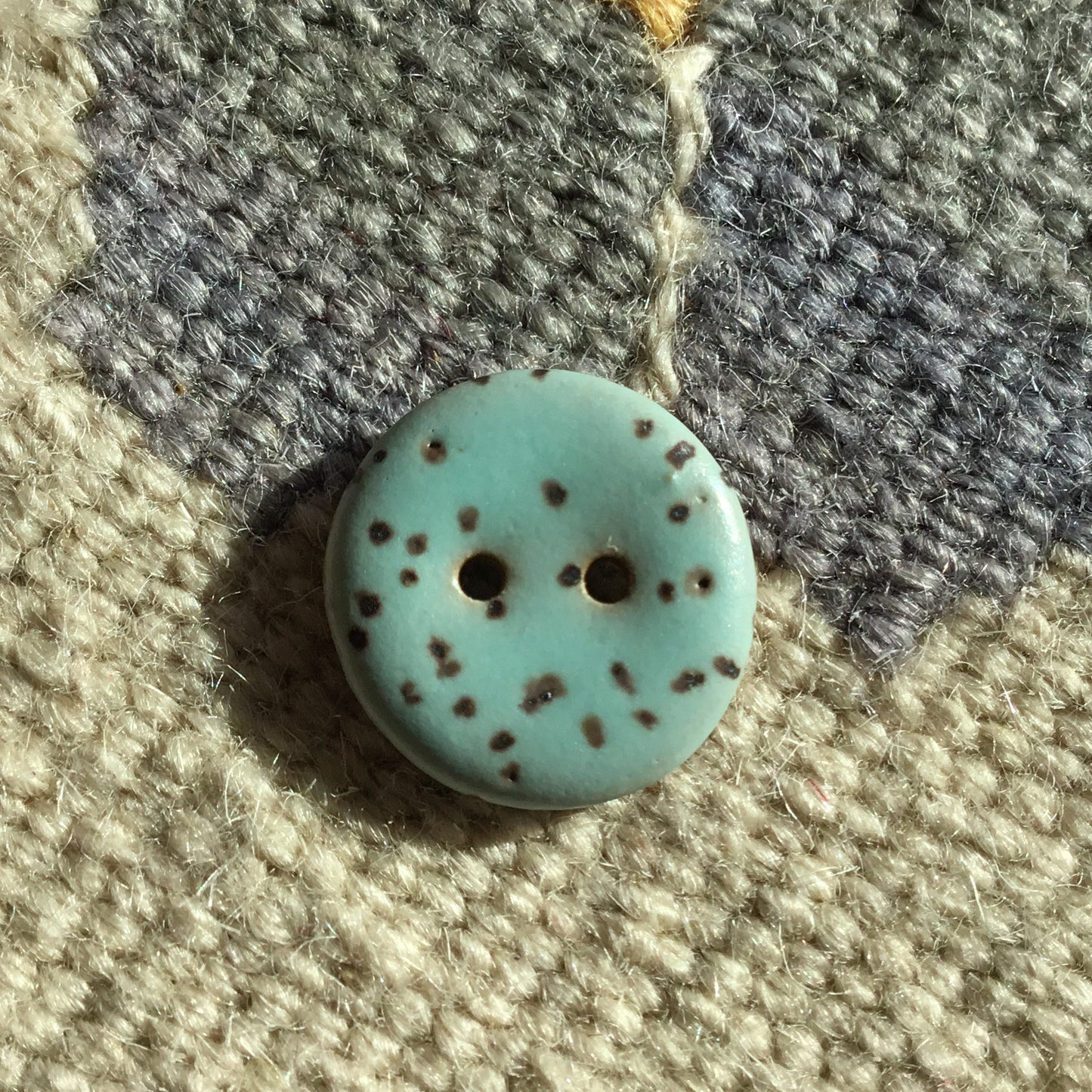 Matte Fleck Stoneware Button 3/4"