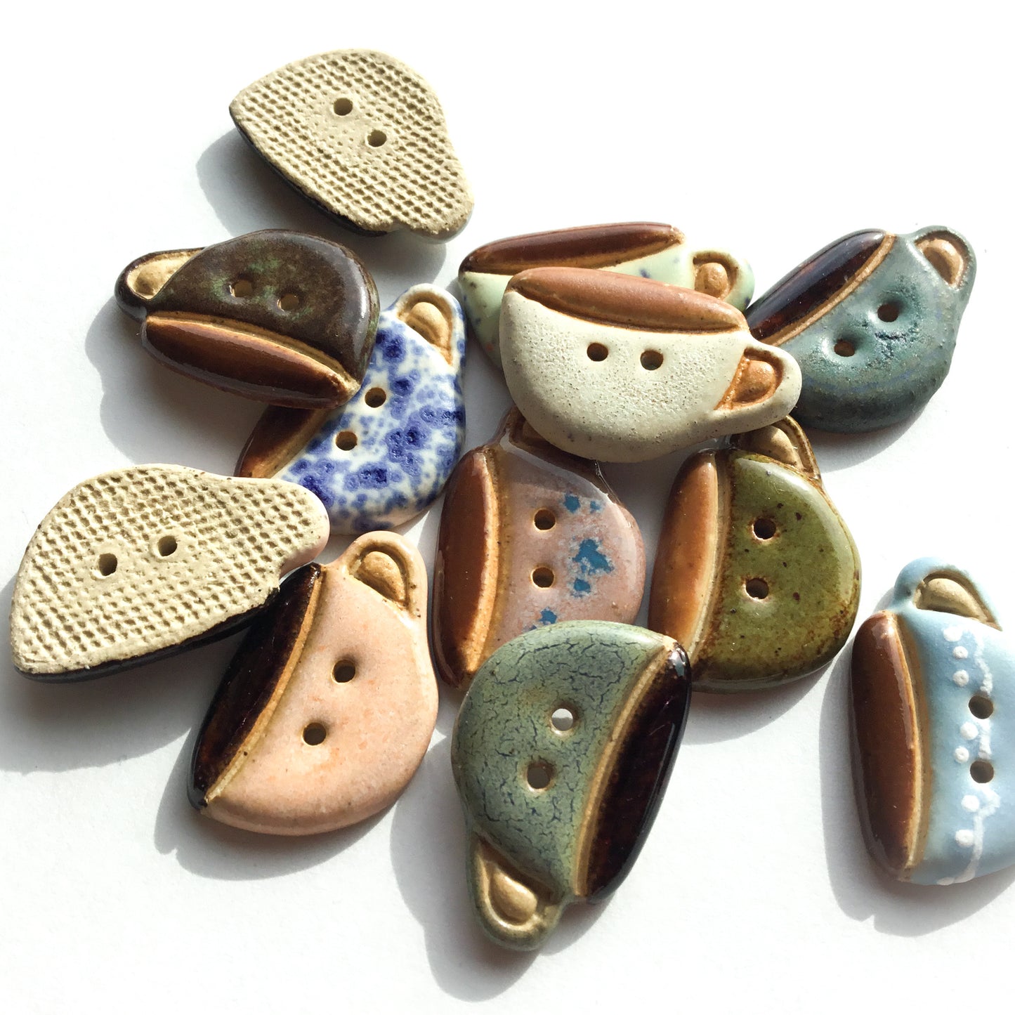 Stoneware Mug Buttons 3/4” x 1-1/8”