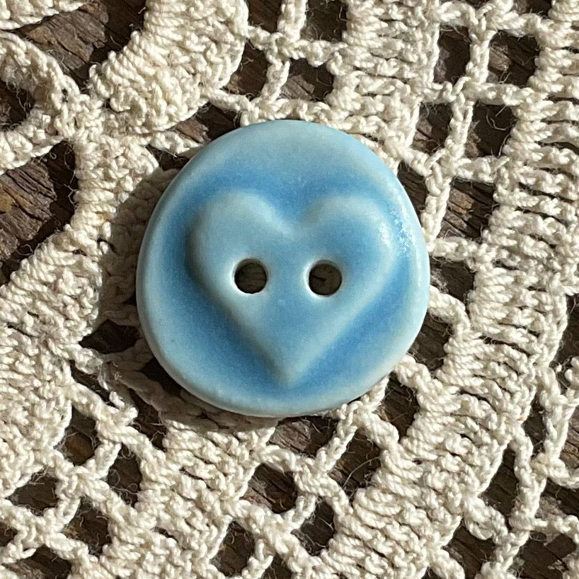 ‘Love Seal’ Matte Porcelain Button 5/8”