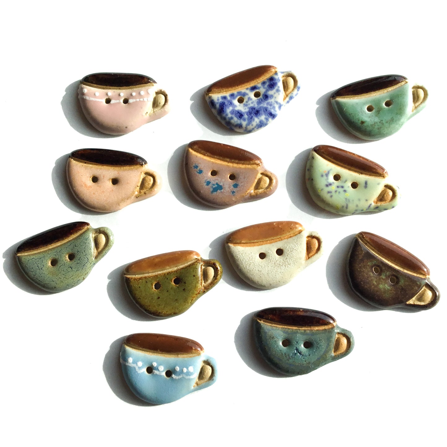 Stoneware Mug Buttons 3/4” x 1-1/8”
