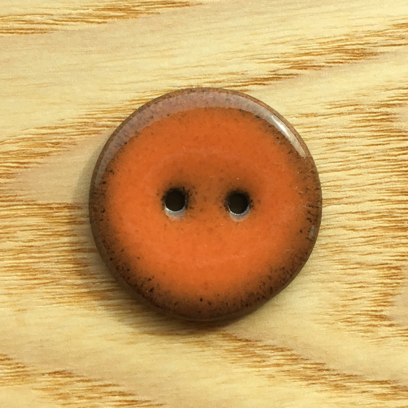 Assorted Colors GLOSSY Black Clay Buttons  1"