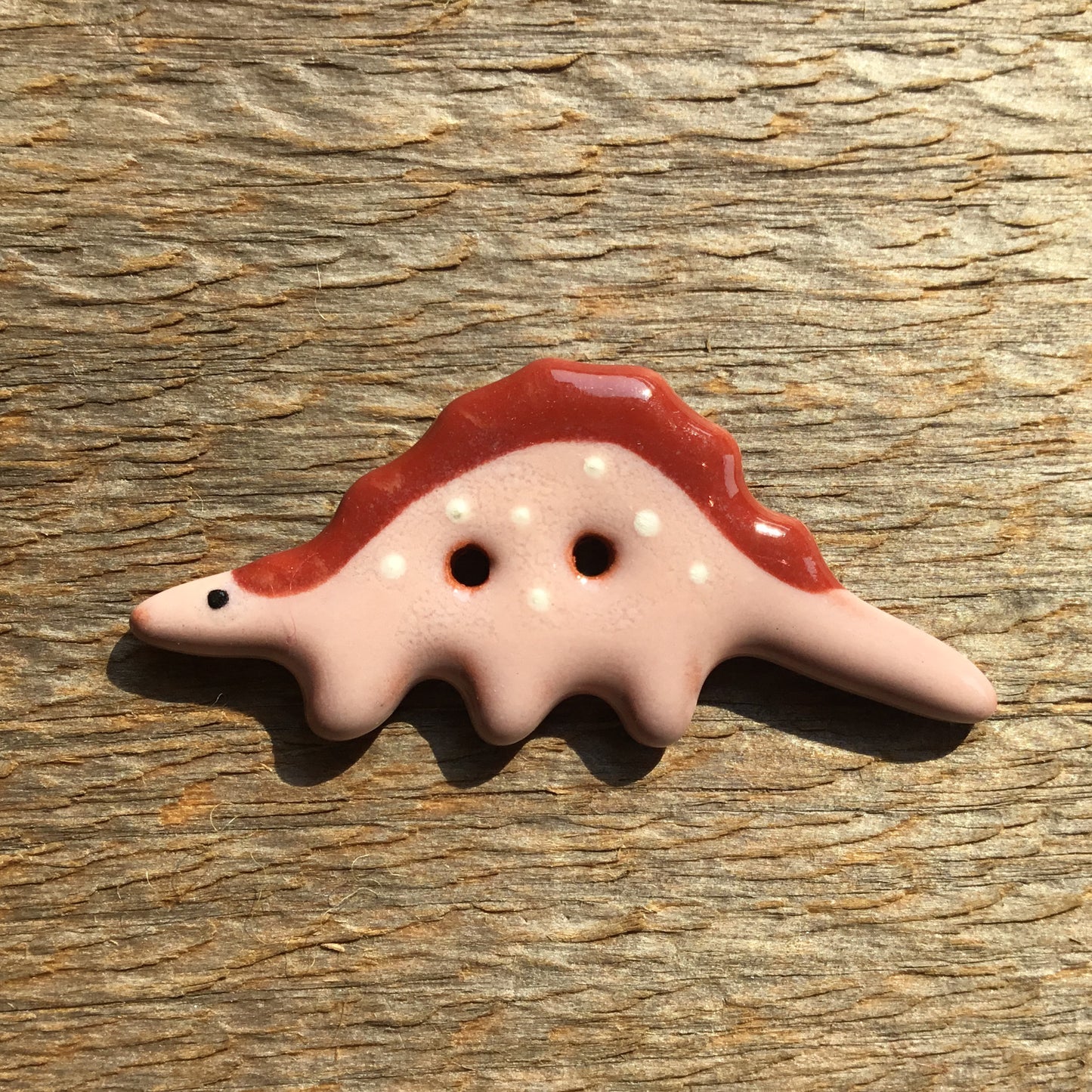 Vibrant Dinosaurs Earthenware Buttons