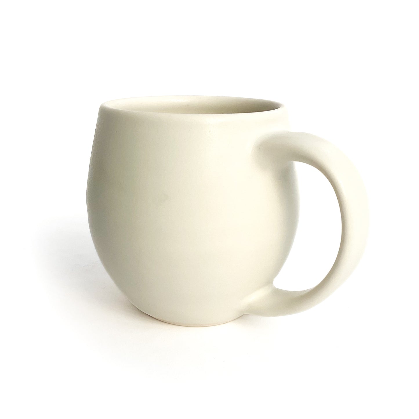 Dahlia Hand Sculpted Porcelain Mug   12 oz
