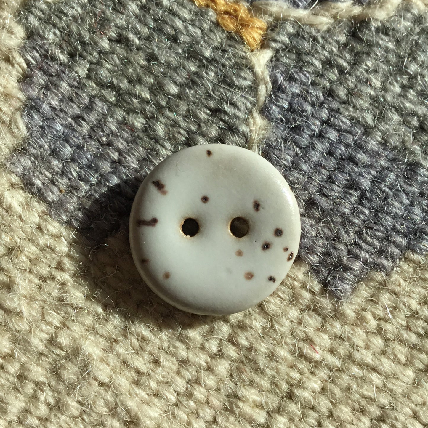 Matte Fleck Stoneware Button 3/4"