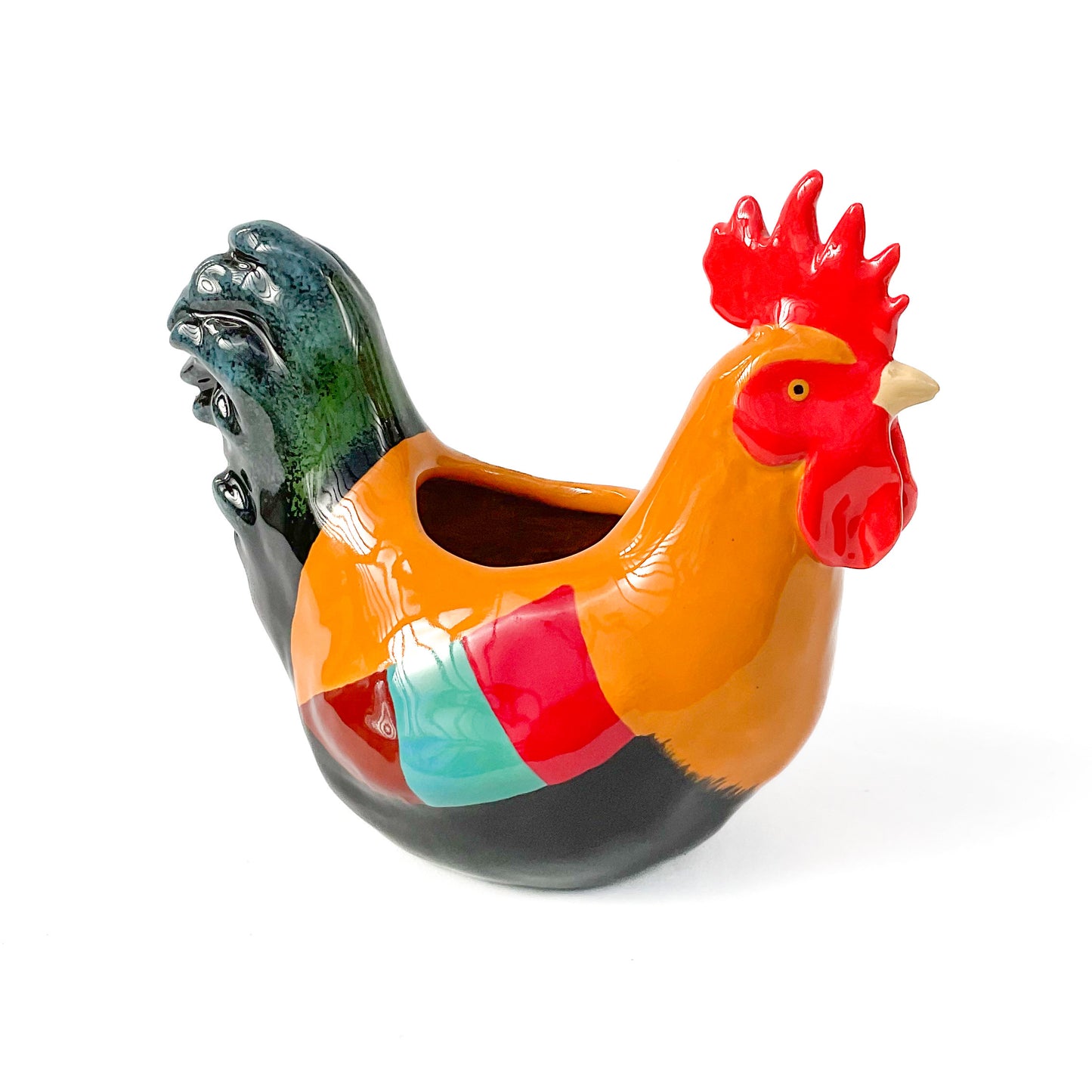 Rooster Pot - Ceramic Rooster Planter