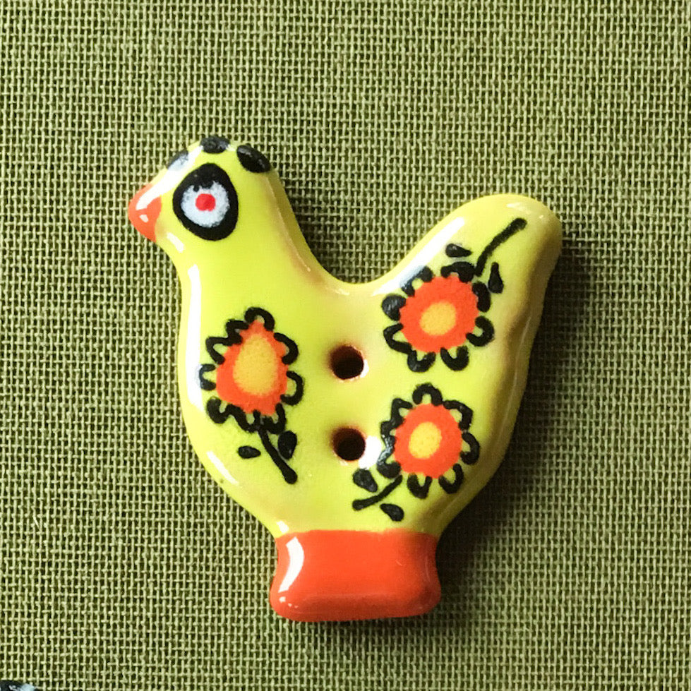Sitting Pretty Hens Button Collection  1-1/4"