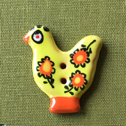 Sitting Pretty Hens Button Collection  1-1/4"