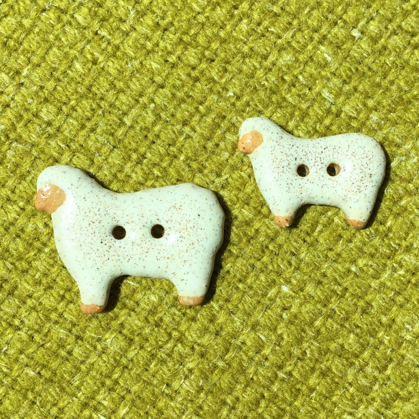 “Wooly Sheep” Stoneware Button