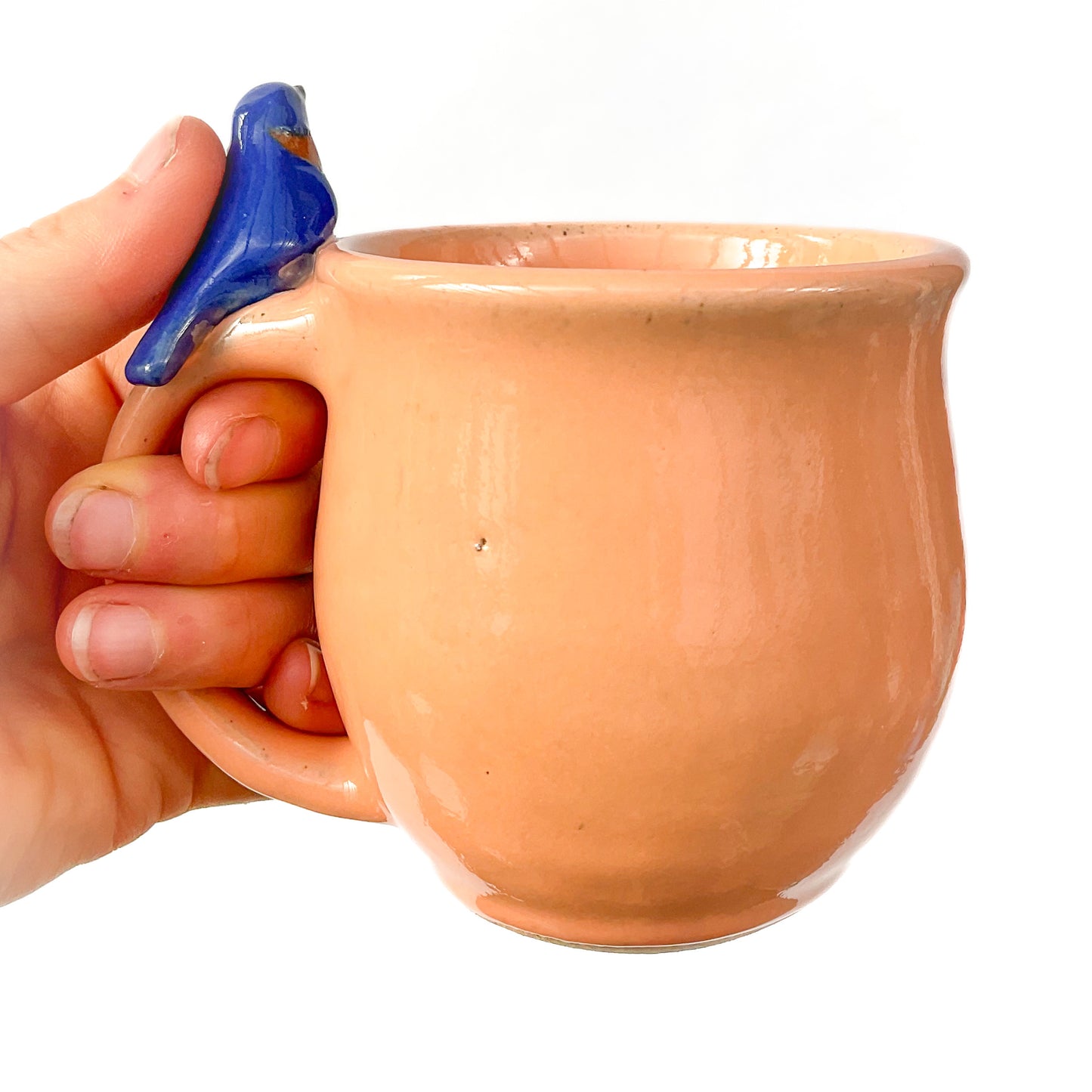 Stoneware Bluebird Mug - 11 ounce Ceramic Mug