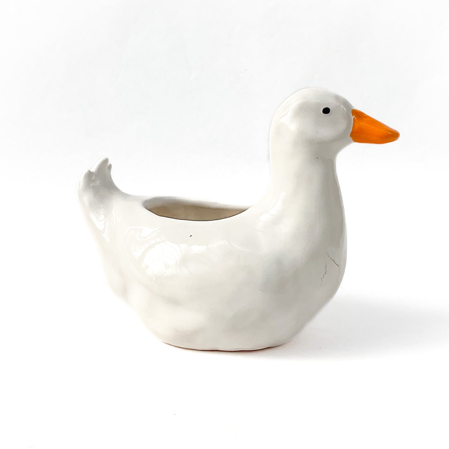 Pekin Duck Pot - Ceramic Duck Planter